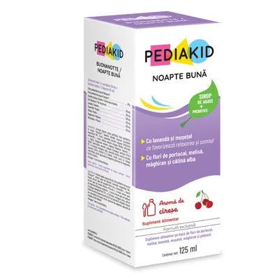 Sirop cu gust de cirese Noapte Buna, 125 ml, Pediakid