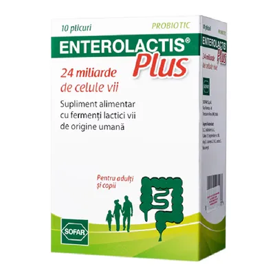 Enterolactis Plus, 30 capsule, Sofar