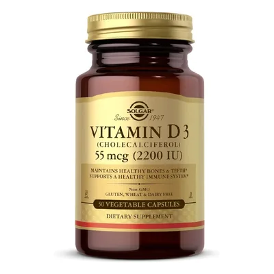 Vitamin D3 2200 UI, 50 capsule, Solgar