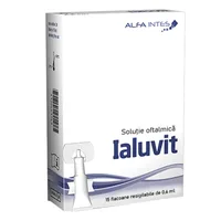 Solutie oftalmica Ialuvit, 15 fiole, 0,6 ml, Alfa Intes