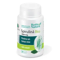 Spirulina Bio, 1000 mg, 30 comprimate, Rotta Natura