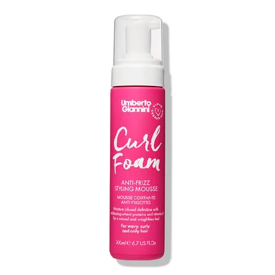 Spuma modelatoare anti-frizz pentru par cret, Curl Foam, 200 ml, Umberto Giannini