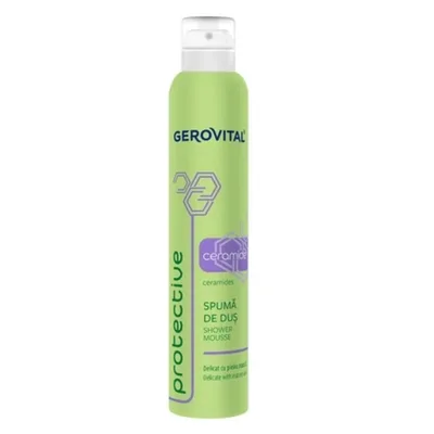 Spuma de dus cu ceramide, 200 ml, Gerovital