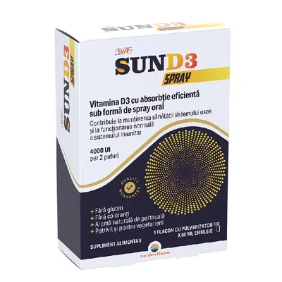 Sun D3 Spray 4000UI, 50ml, Sun Wave Pharma