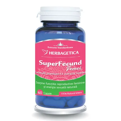 Superfecund femei, 120 capsule, Herbagetica