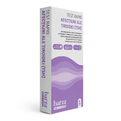 Test rapid afectiuni ale tiroidei (TSH) Self Care, 1 bucata, Barza