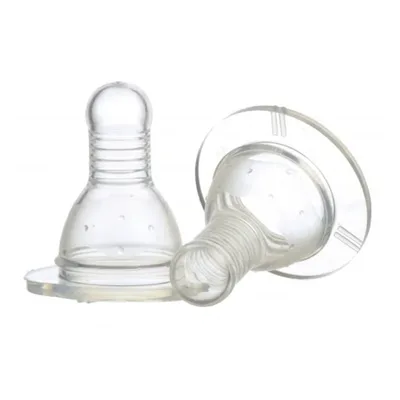 Set 2 tetina silicon 0+ Baby, 2 bucati, Minut