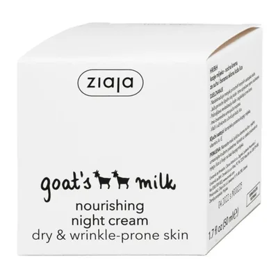 Crema hidratanta de noapte cu lapte de capra, Ziaja | 50 ml