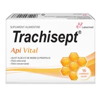 Trachisept Api Vital, 16 comprimate, Labormed