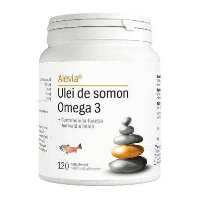Ulei de somon Omega 3, 60 capsule, Alevia