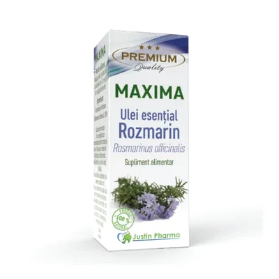 Ulei esential de rozmarin, 10 ml, Justin Pharma