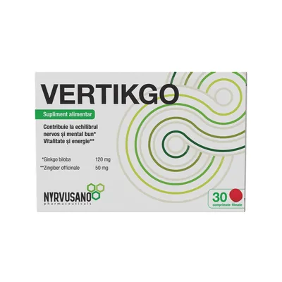 Vertikgo, 30 comprimate, Nyrvusano