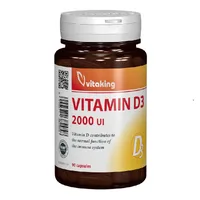 Vitamina D3 2000UI, 90 comprimate masticabile, Vitaking